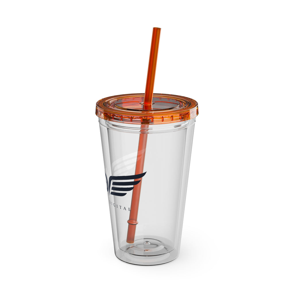 Tumbler with Straw, 16oz